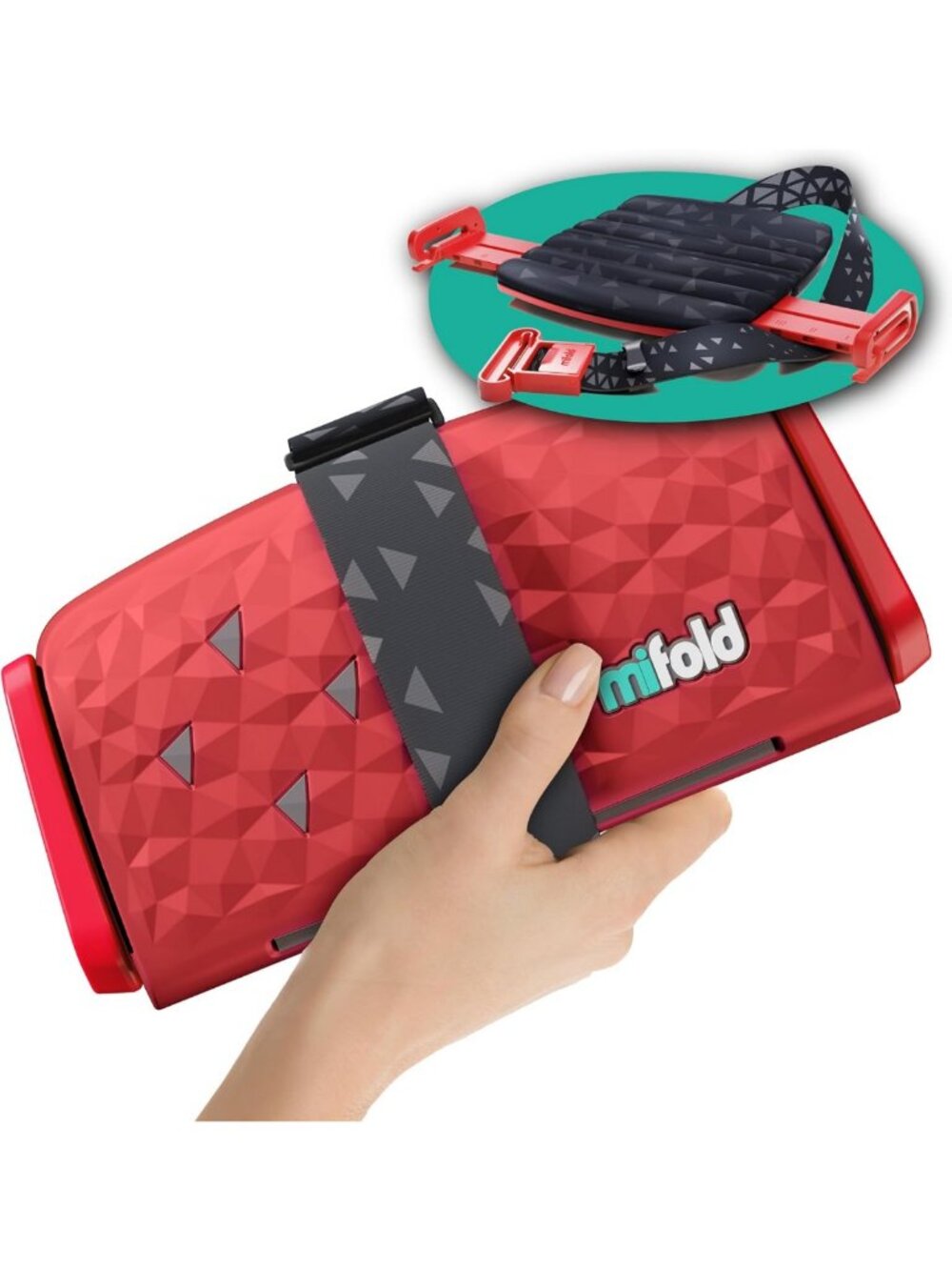 Compact Portable Backless Booster Seat - Comfortable for Travel, Carpooling